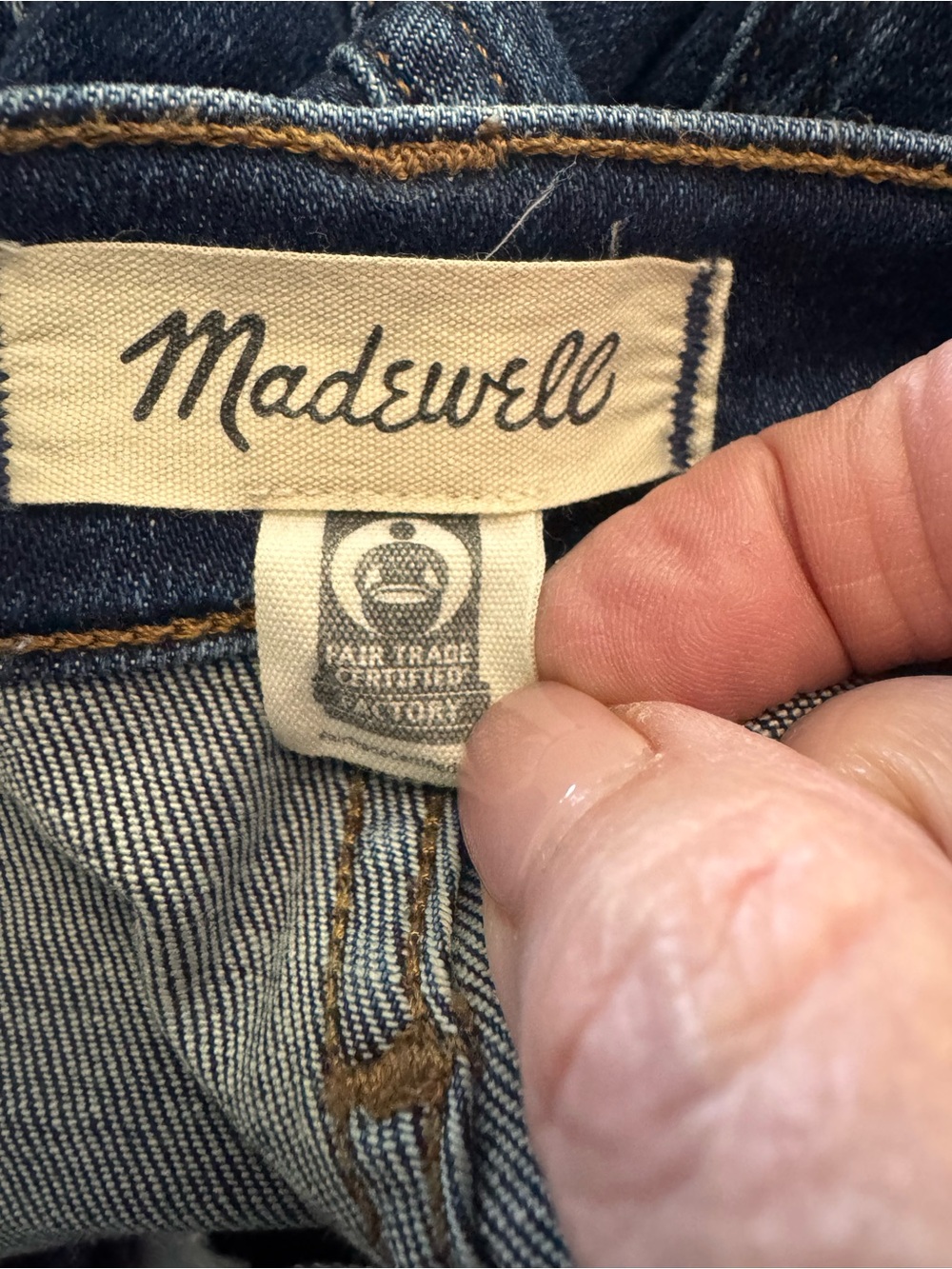 Madewell  Kick Out Classic Straight Jeans - Dark Blue -Sz 31 - Picture 11 of 14